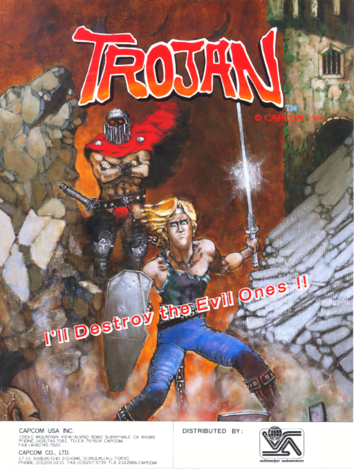 Trojan (US set 1) Arcade Game Cover